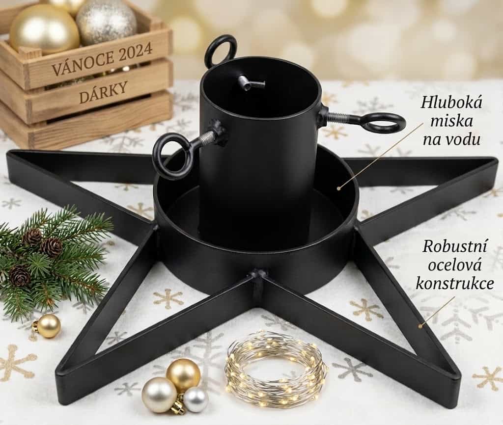 Stojan na stromeček - kovový